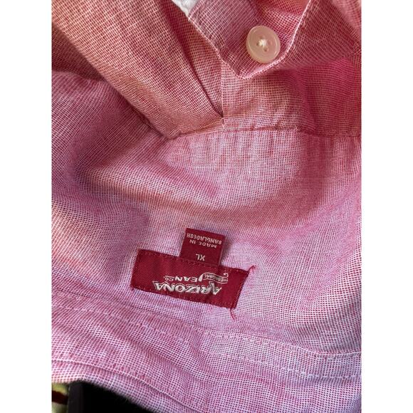 Arizona Jeans Company Pink and White 90s Shirt Large/XL - Picture 7 of 7